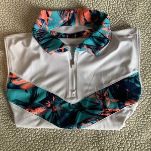 Slazenger sleeveless tropical Golf shirt